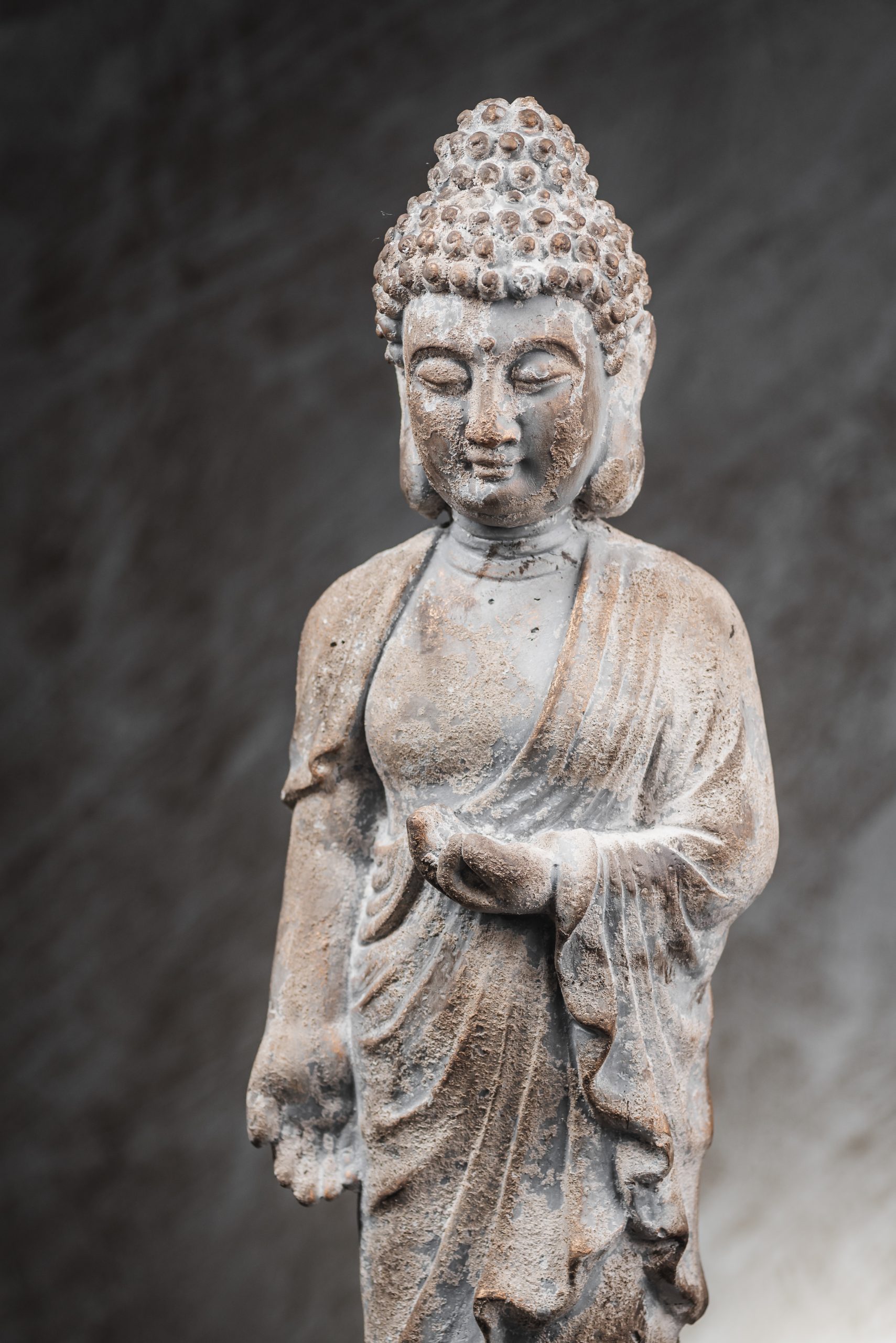 Διακοσμητικό Άγαλμα Standing Buddha - Antique Style - Image 5