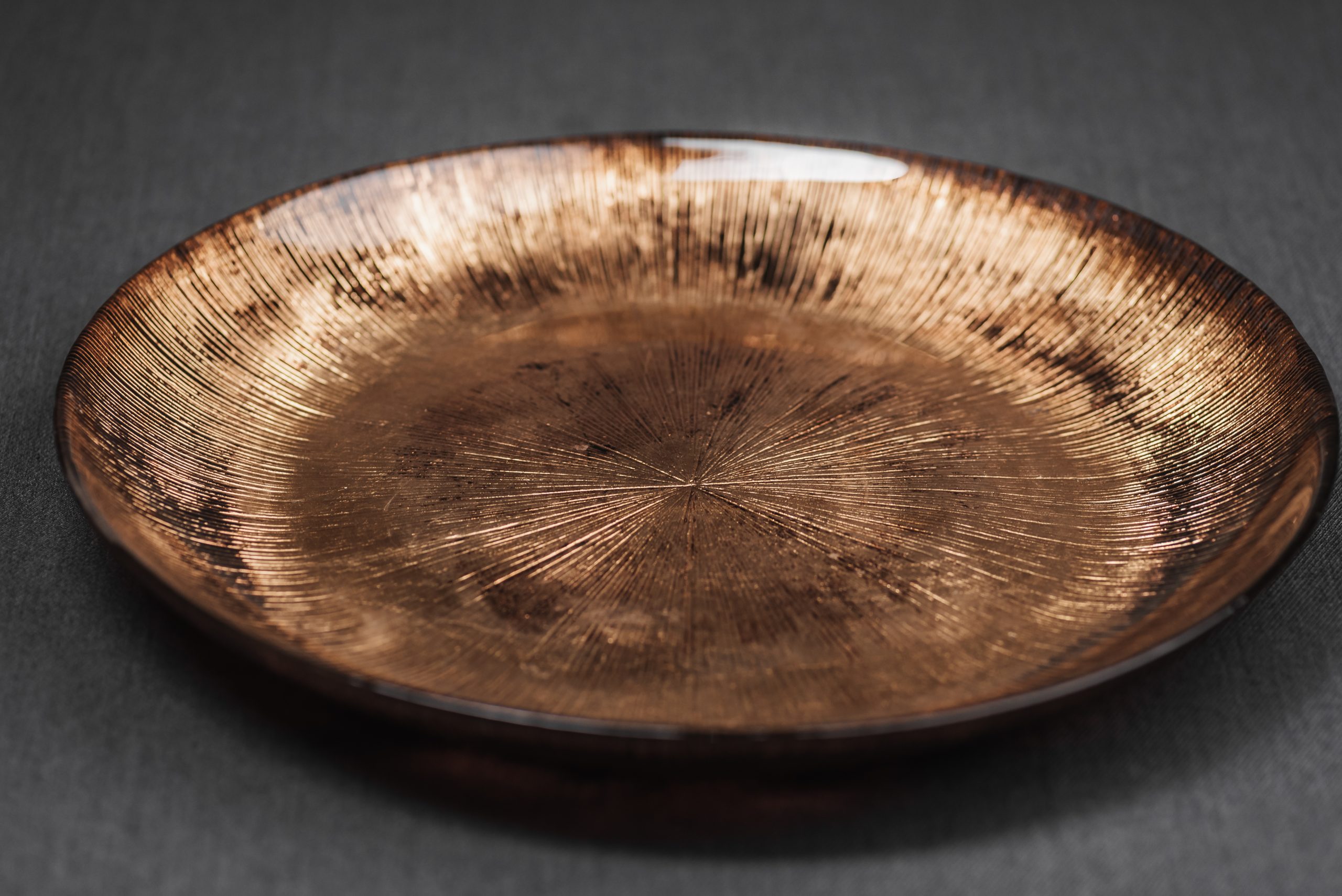 Διακοσμητική Πιατέλα Bronze Sunburst - Image 2