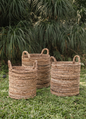 Συλλογή SYAILENDRA | Boho Καλάθι Οργάνωσης & Διακόσμησης από Φυσική Ίνα