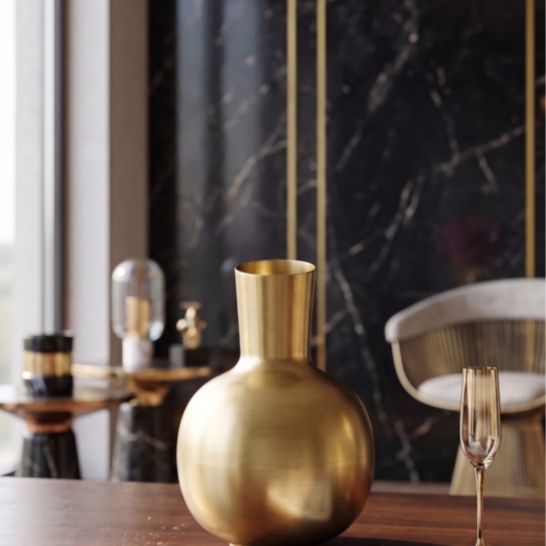 Vase Dara Gold