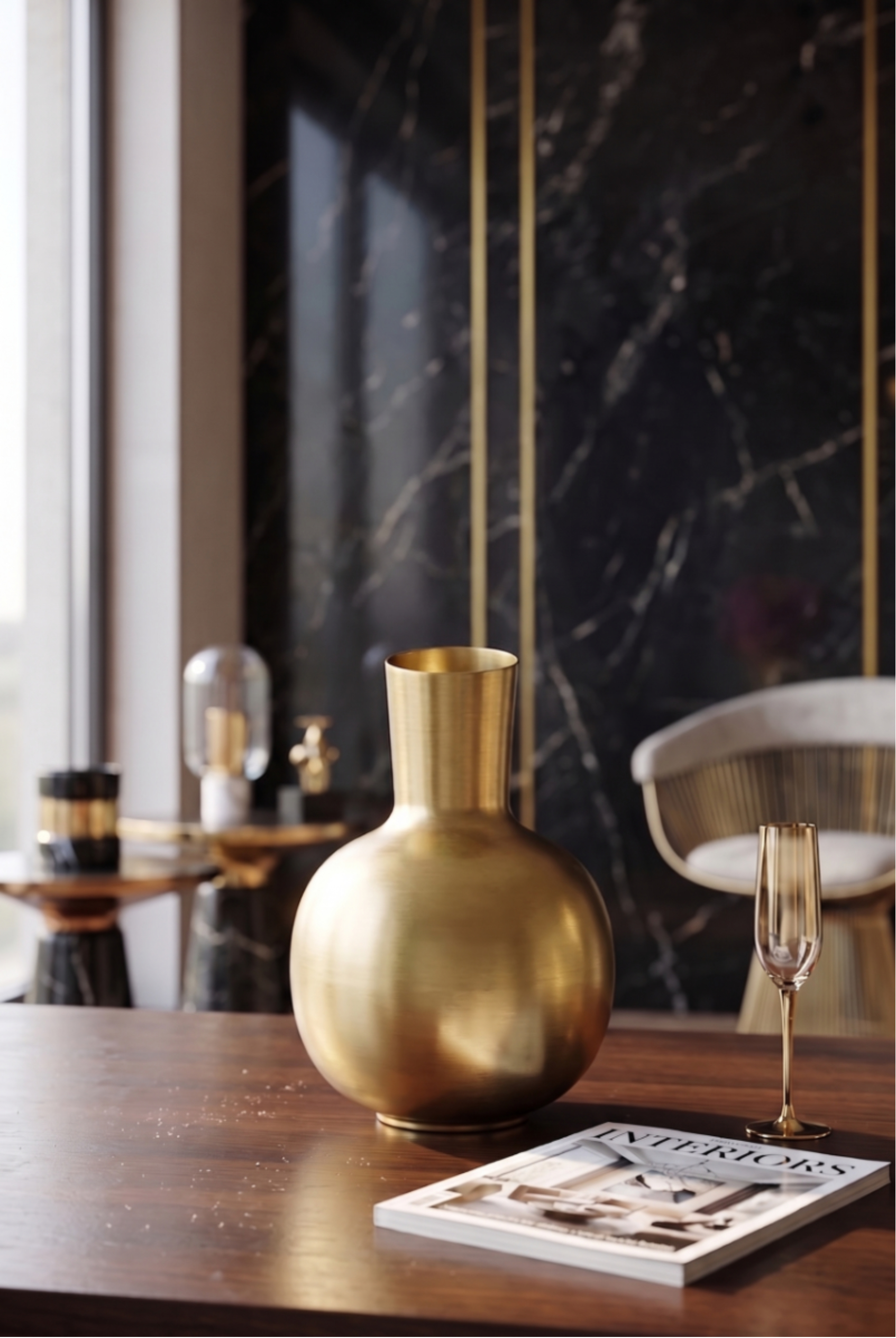 Vase Dara Gold
